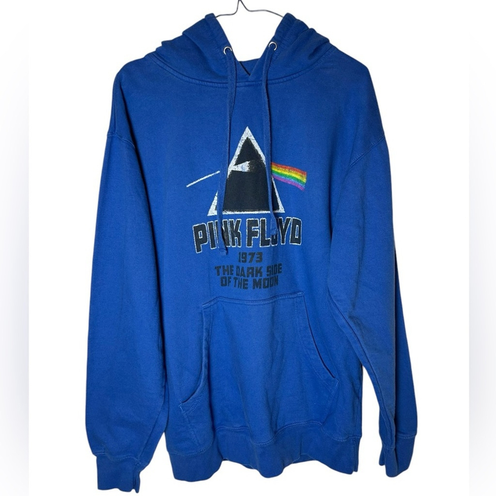 Pink Floyd Blue Dark Side of the Moon Hoodie - Men’s Size Small - Vintage